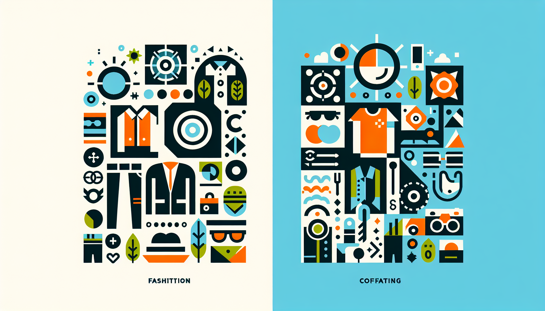 Zestawienie dwóch stylizacji casualowych na manekinie, jedna z jeansami, druga z szortami, na tle jasnej ściany